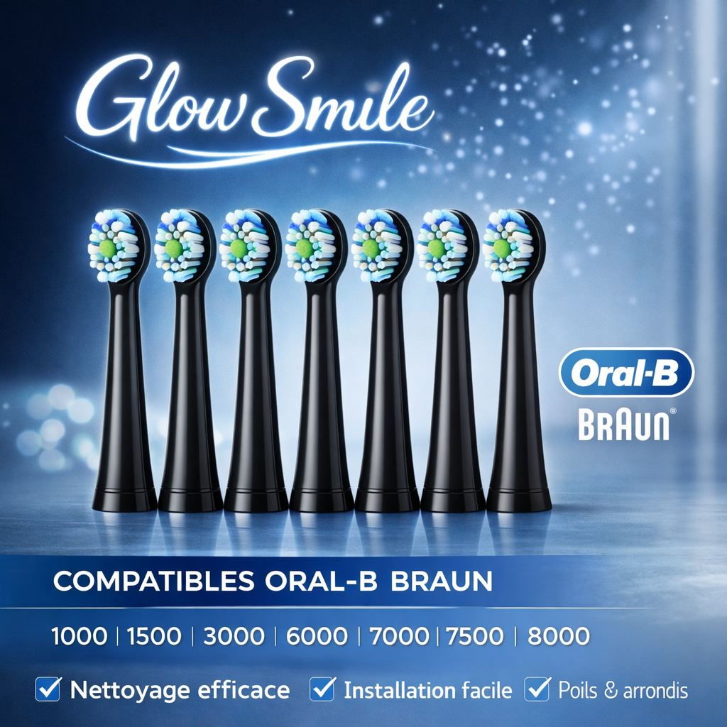 Têtes de Brosse à Dents de Remplacement – Compatibles Oral-B®