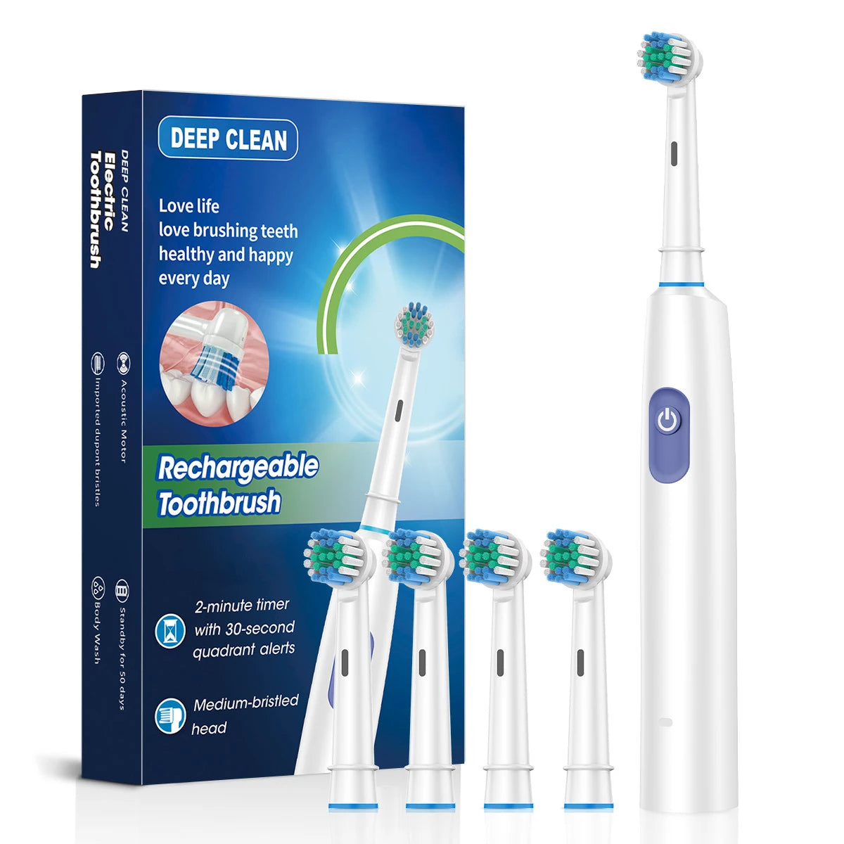 Brosse à Dents Électrique Intelligente Rechargeable – Glow Smile